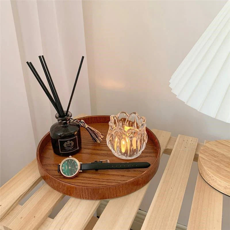 Tulip Candle Holder – Home Decor Ornament  حامل شموع على شكل زهرة التوليب – قطعة ديكور منزلية